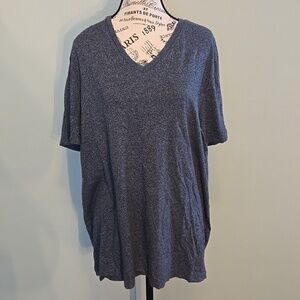 Blue V-neck Tee